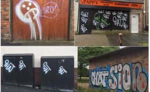 Graffiti/Northumbria Police. 