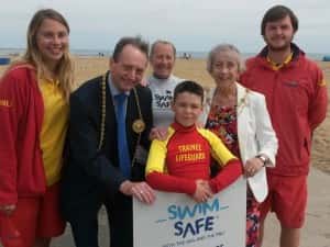 A Swim Safe session taking place last year at Sandhaven beach/by RNLI/Adrian Don.