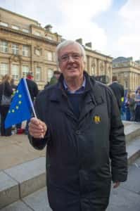 LibDem Lord Shipley at a Remain rally in Newcastle. Image by Ryan Lim