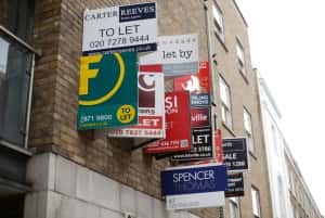 File photo dated 13/09/15 of a row of For Sale, Let By and To Let estate agent signs on a wall in London, as Chancellor Philip Hammond announced a relaxation of restrictions on schemes like affordable rent, shared ownership and rent-to-buy, to help people in different housing circumstances, including renters struggling to save for a deposit/Picture by Yui Mok PA Wire/PA Images. 