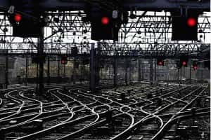 File photo dated 25/10/00 of rail signal lights and track, as Chancellor Philip Hammond announced a funding boost to the modernisation of signalling on Britain’s railways/Picture by David Checkin PA Wire/PA Images.