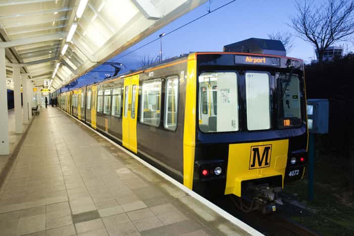 guest-house-newcastle-airport-metro-train