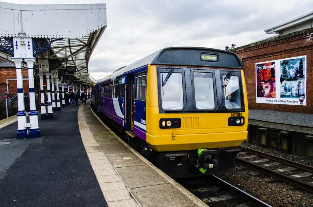 File photo of a Northern Rail Class 142 Pacer at Hartlepool. (Image by Ryan Lim)