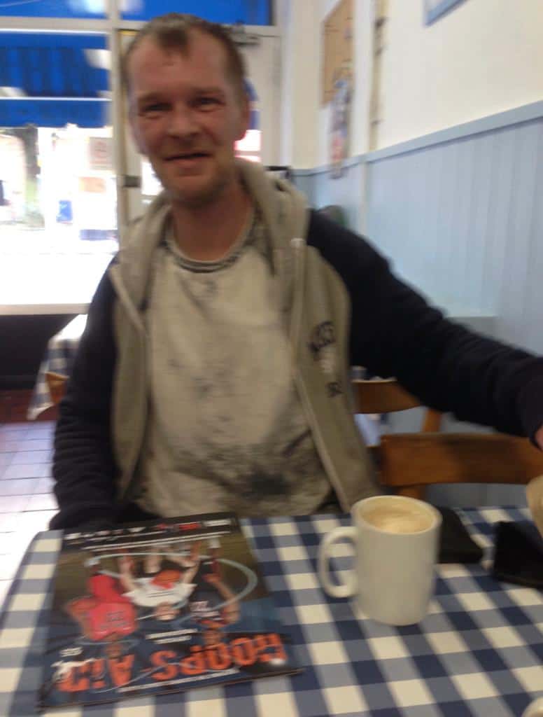 Earl Charlton Big Issue Vendor in 2014