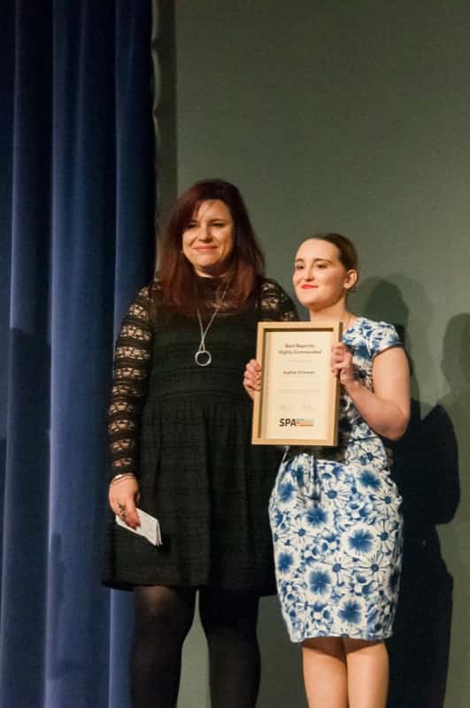 Sunderland journalism student wins Highly Commended reporter award at #SPANC17