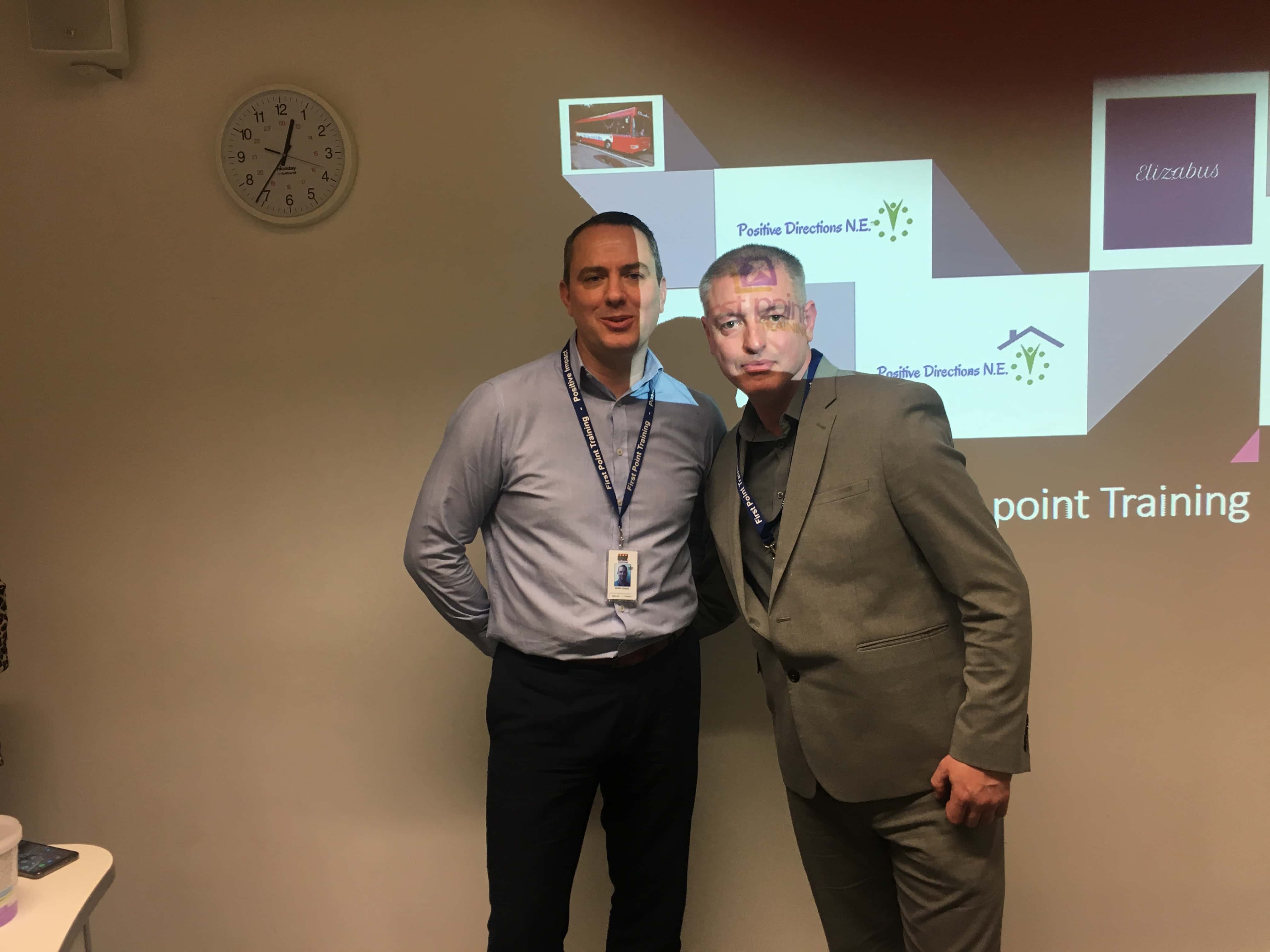 Ex-offender and former prison officer talk to Sunderland students about their scheme to rehabilitate offenders