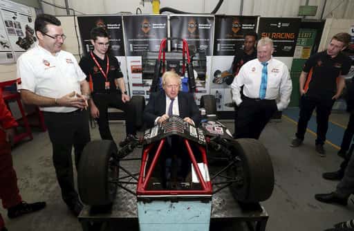 PM Boris Johnson arrives in Sunderland for cabinet meeting