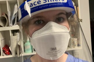 Nurse Amy Mansfield in PPE